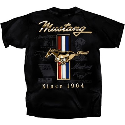 T-Shirt Homme Mustang depuis 1964 Noir